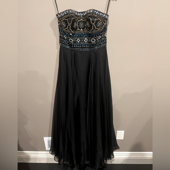Sherri Hill Beaded Top, Strapless Evening Gown
